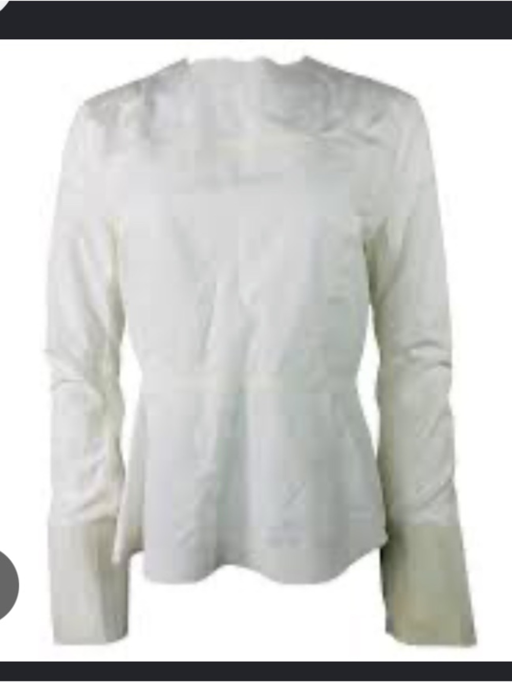 Celine White Cotton Long
Sleeves Blouse Top